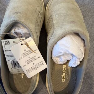 adidas Gray Suede Slip-On Sneakers